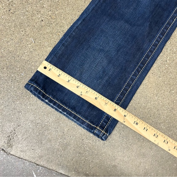 Rock Revival Jeans Mens 32x32 Blue Russell Straight Y2K Embroidered Grunge 2000s - Picture 7 of 10